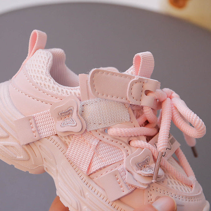 【13.5-18.5】リボンデザインダッドシューズ