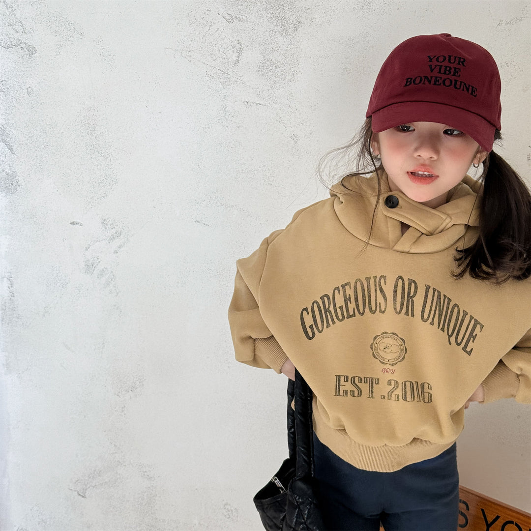 【80-130】ロゴプリントフーディートレーナー