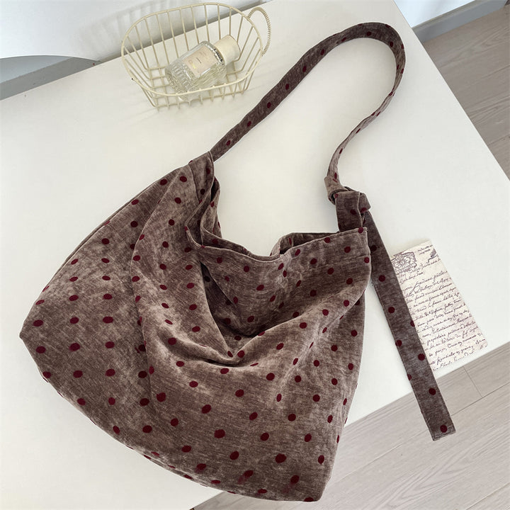 ワンベルトドット柄トートバッグ