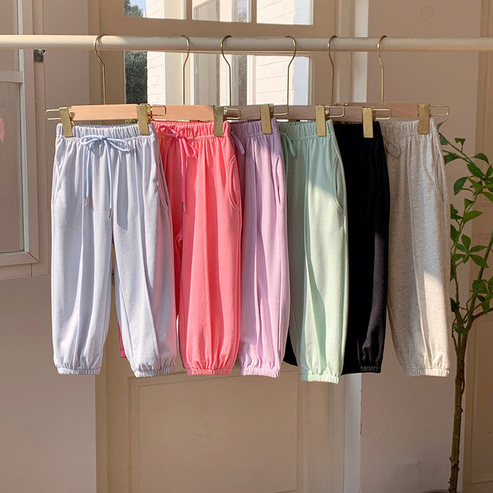 【90-150】ウエストリボンジョガーパンツ