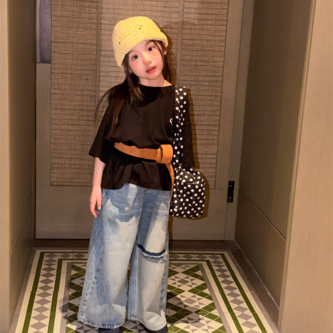 【90-150】ワンポイントデザインＴシャツ