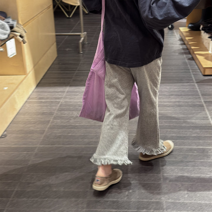 【80-130】フリルヘムロングパンツ