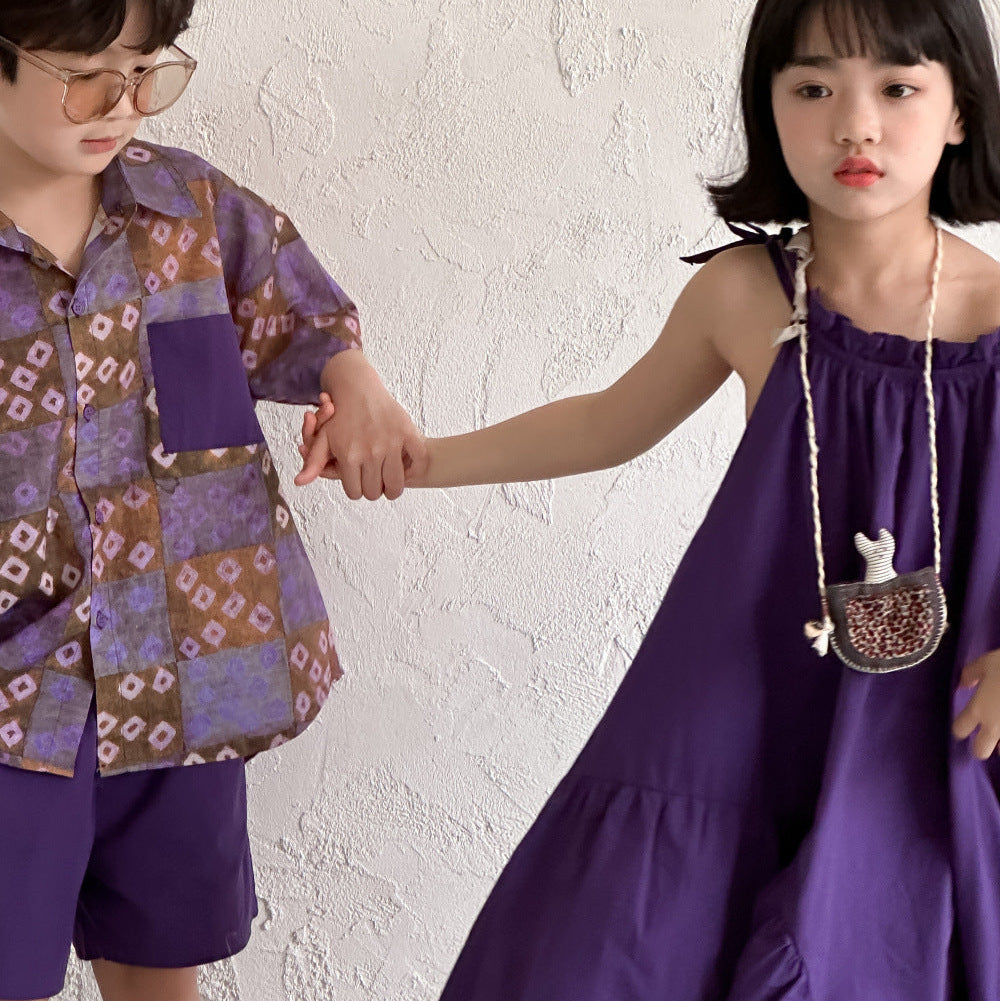 【90-150】ロングキャミソールワンピース