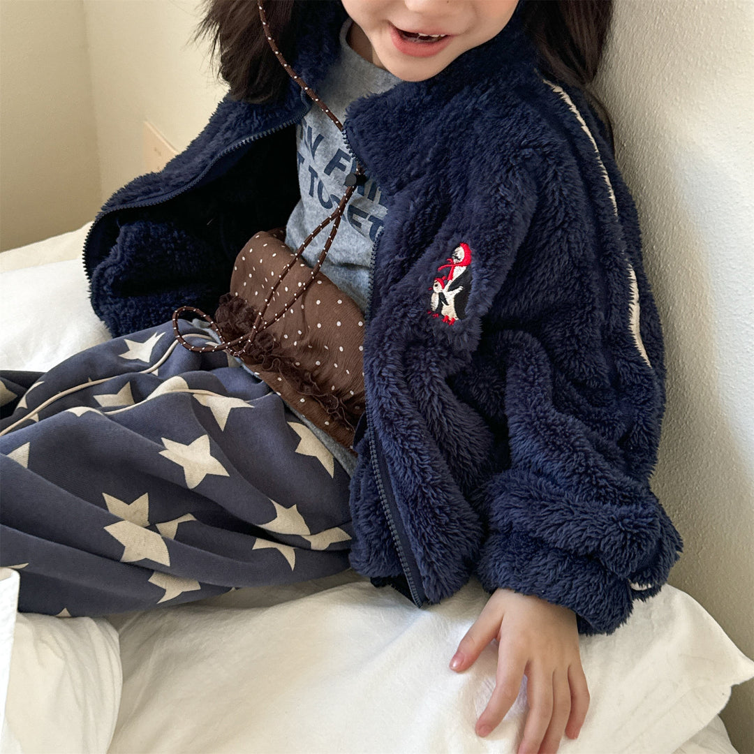 【80-130】サイドラインフリースジャケット