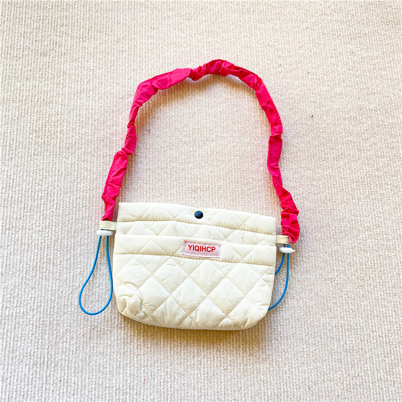 カラフルショルダーキルティングバッグ