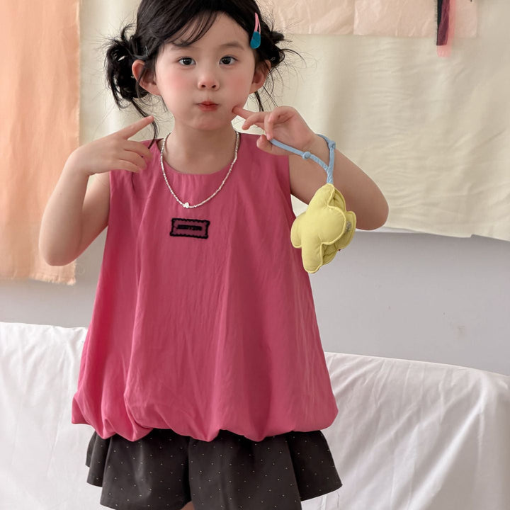 【90-140】裾バルーンノースリーブトップス