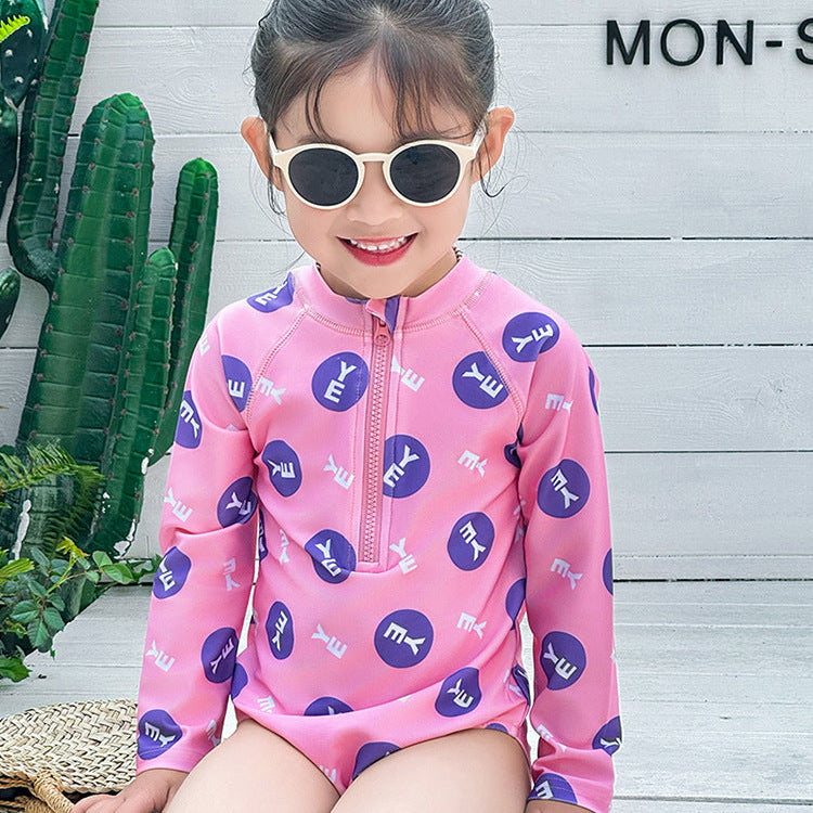 【90-140】ロゴデザインスイムウェア