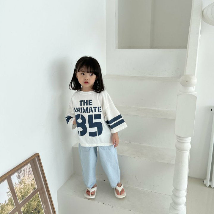 【80-130】フロントプリントカジュアルTシャツ