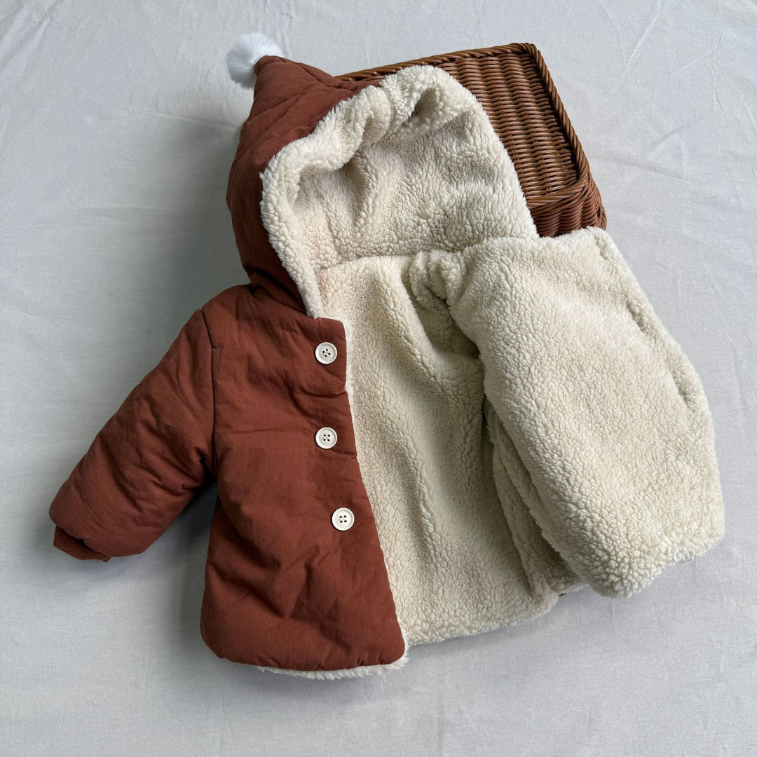 【73-100】フード付き裏ボアジャケット