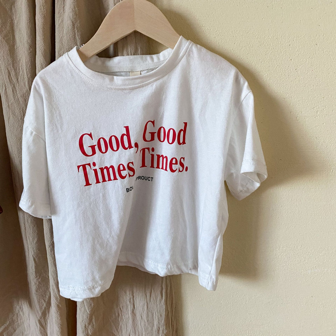 【80-150】ロゴプリントリラックスTシャツ
