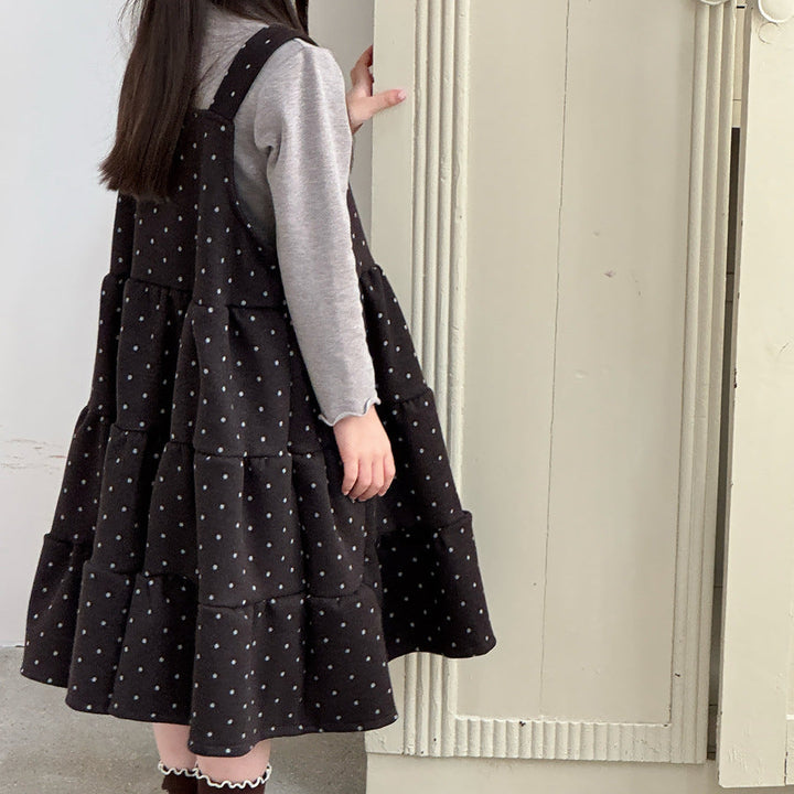 【90-150】ワンポイントリボンハイネックカットソー