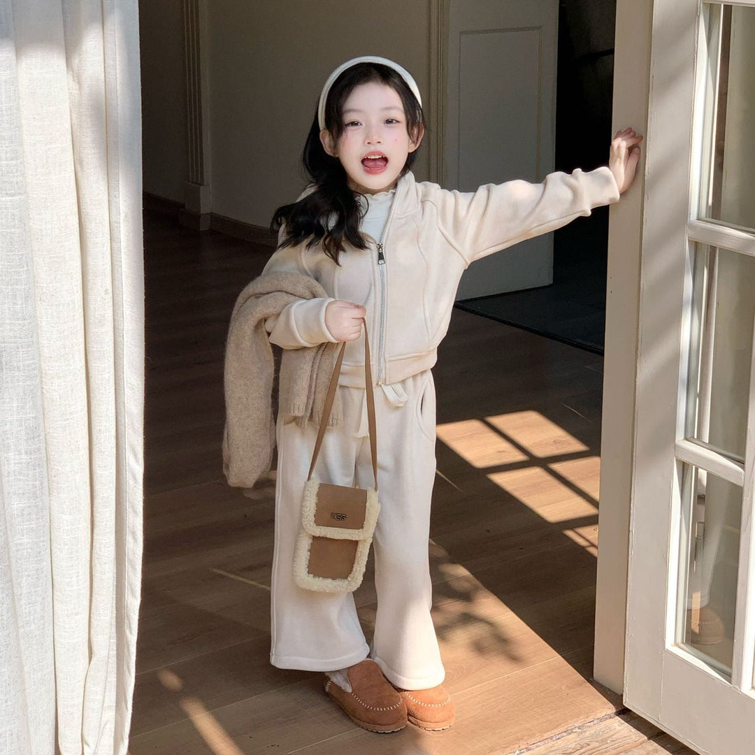 【90-140】フード付きあったかセットアップ