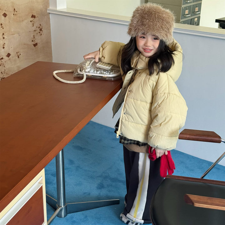 【80-130】フード付き中綿ジャケット