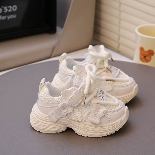 【13.5-18.5】リボンデザインダッドシューズ