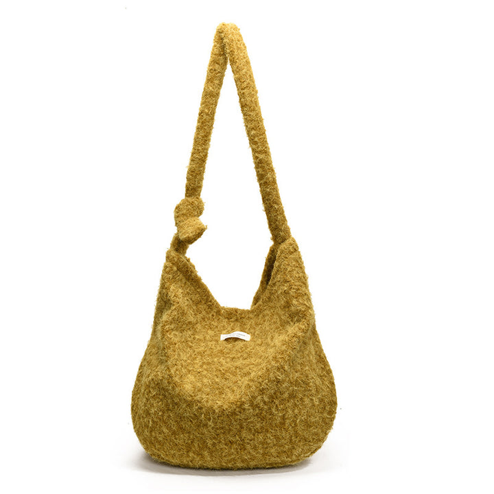 あったかニットショルダーバッグ