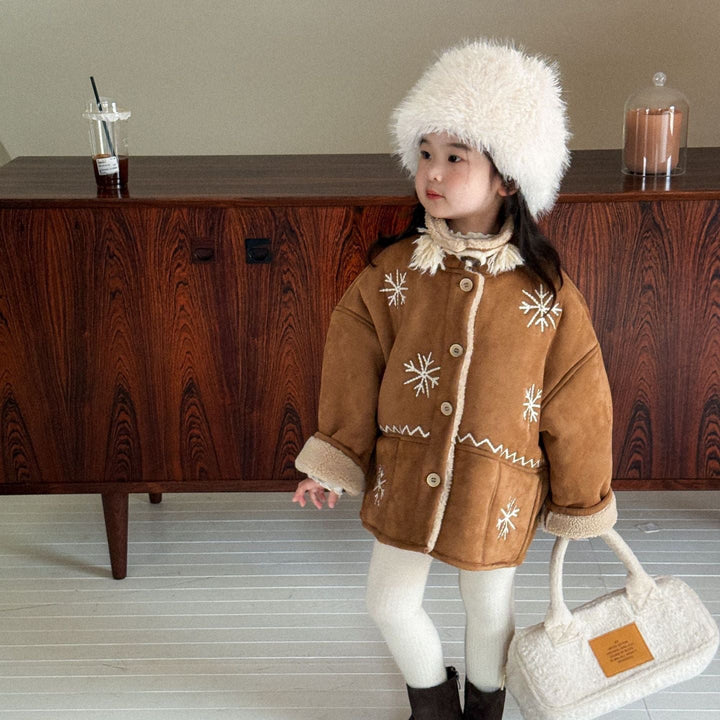 【90-140】snowflake刺繍ジャケット