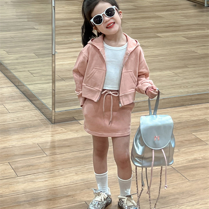 【90-140】シンプルジップパーカー