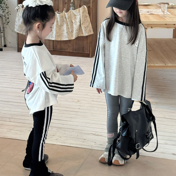 【90-150】サイドラインスリムパンツ