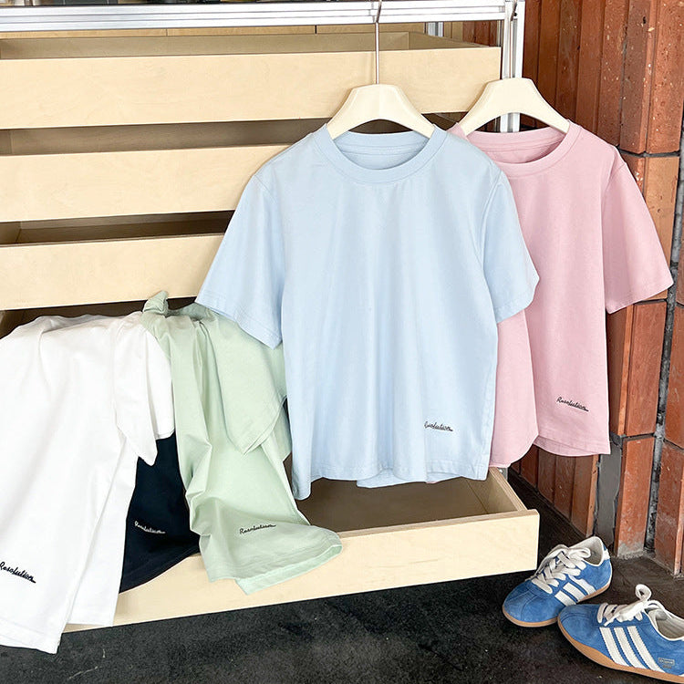 【90-150】バックタグデザインTシャツ