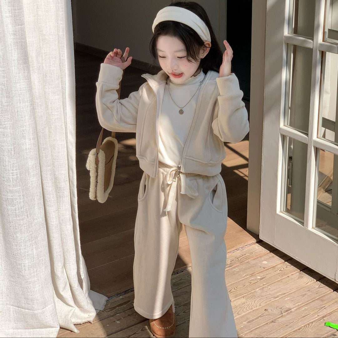 【90-140】フード付きあったかセットアップ