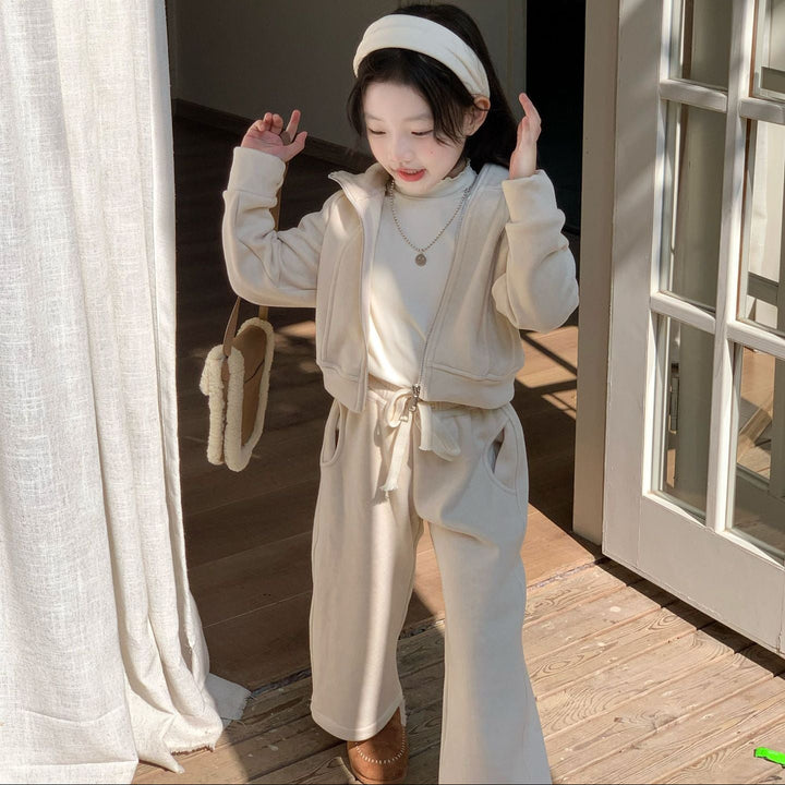 【90-140】フード付きあったかセットアップ