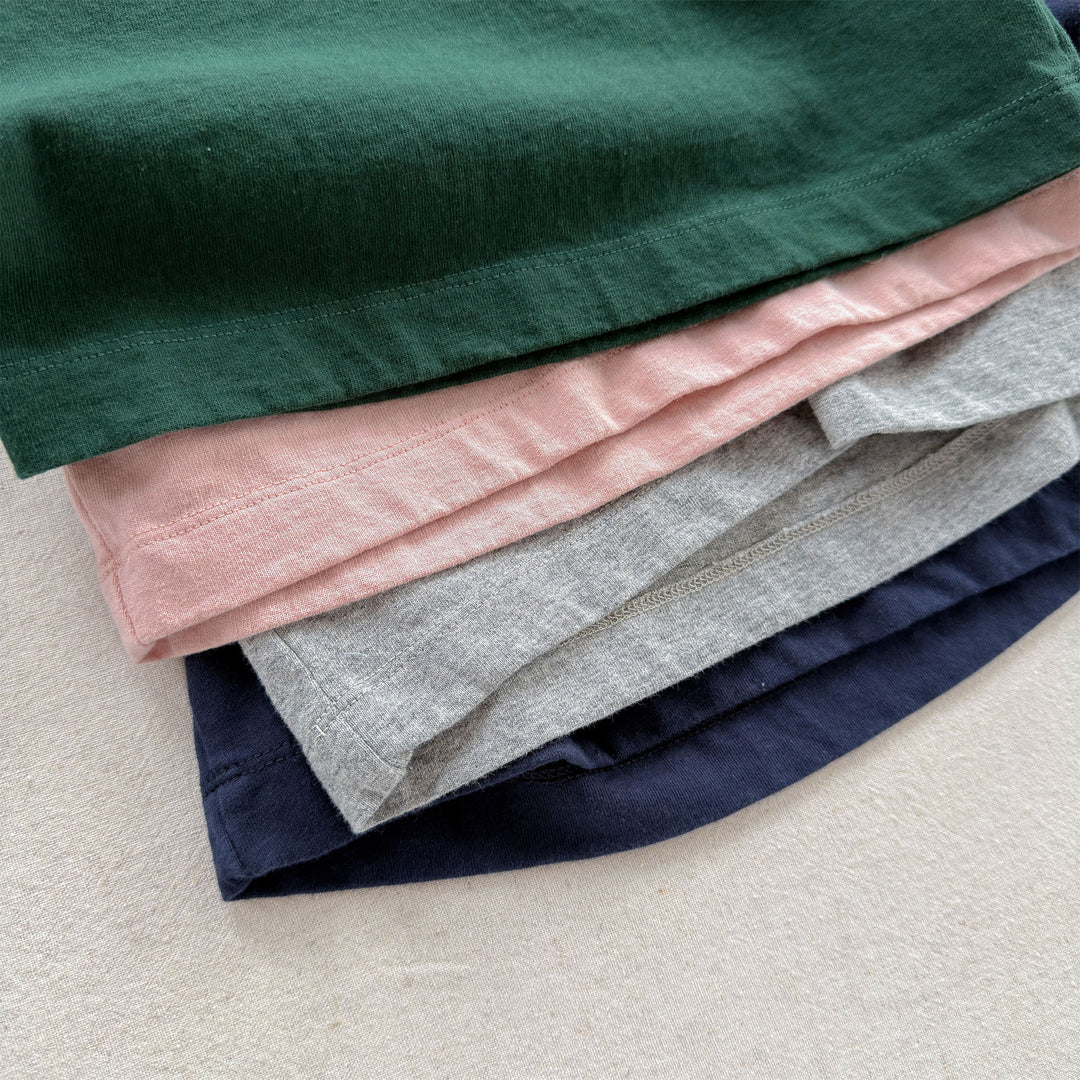 【80-130】英字ロゴプリントTシャツ