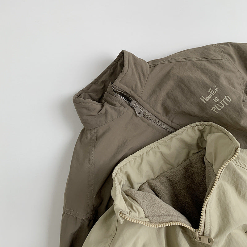 【80-130】裏フリースハーフジッププルオーバー