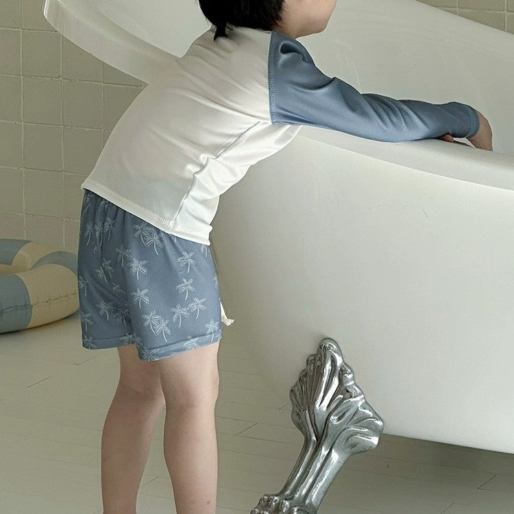 【85-135】ロングスリーブセパレートスイムウェア