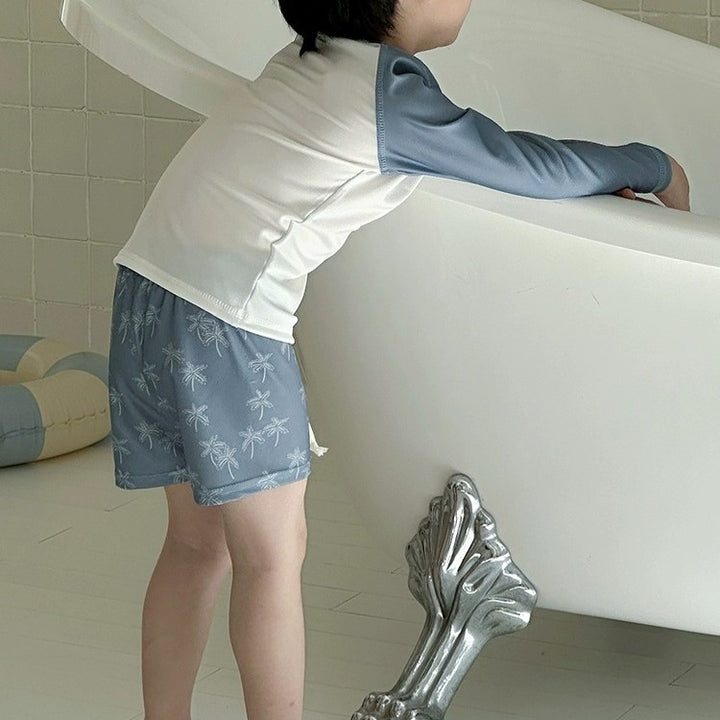 【85-135】ロングスリーブセパレートスイムウェア