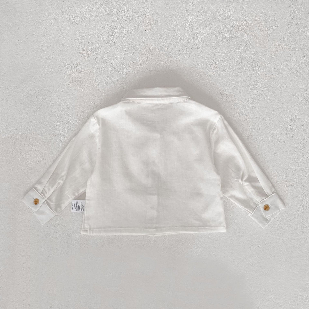 【73-110】シンプル長袖シャツ