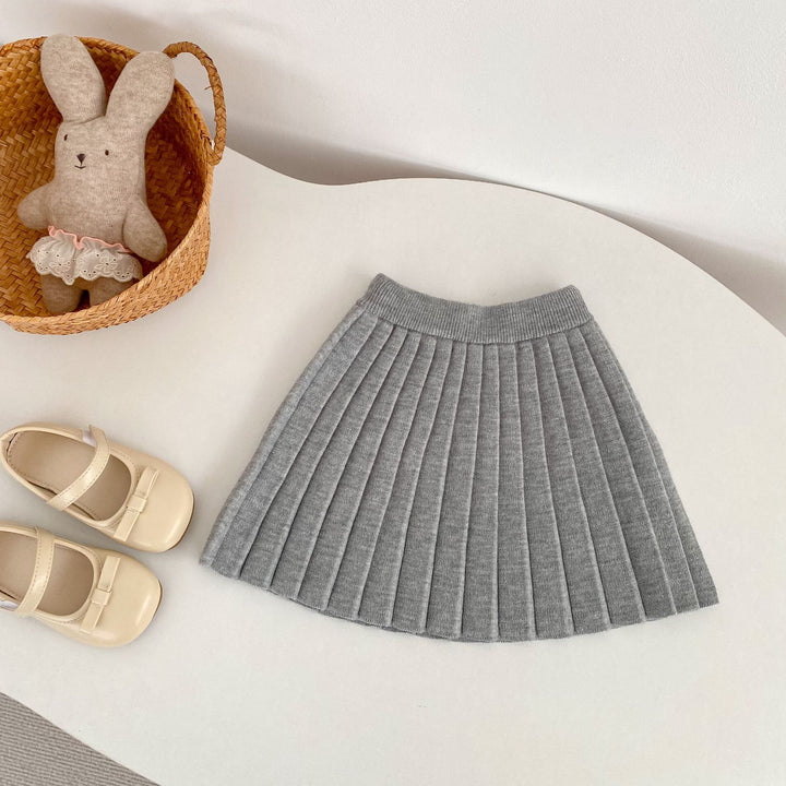 【73-130】ニットプリーツスカート