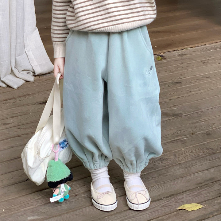 【90-140】フリースロングパンツ