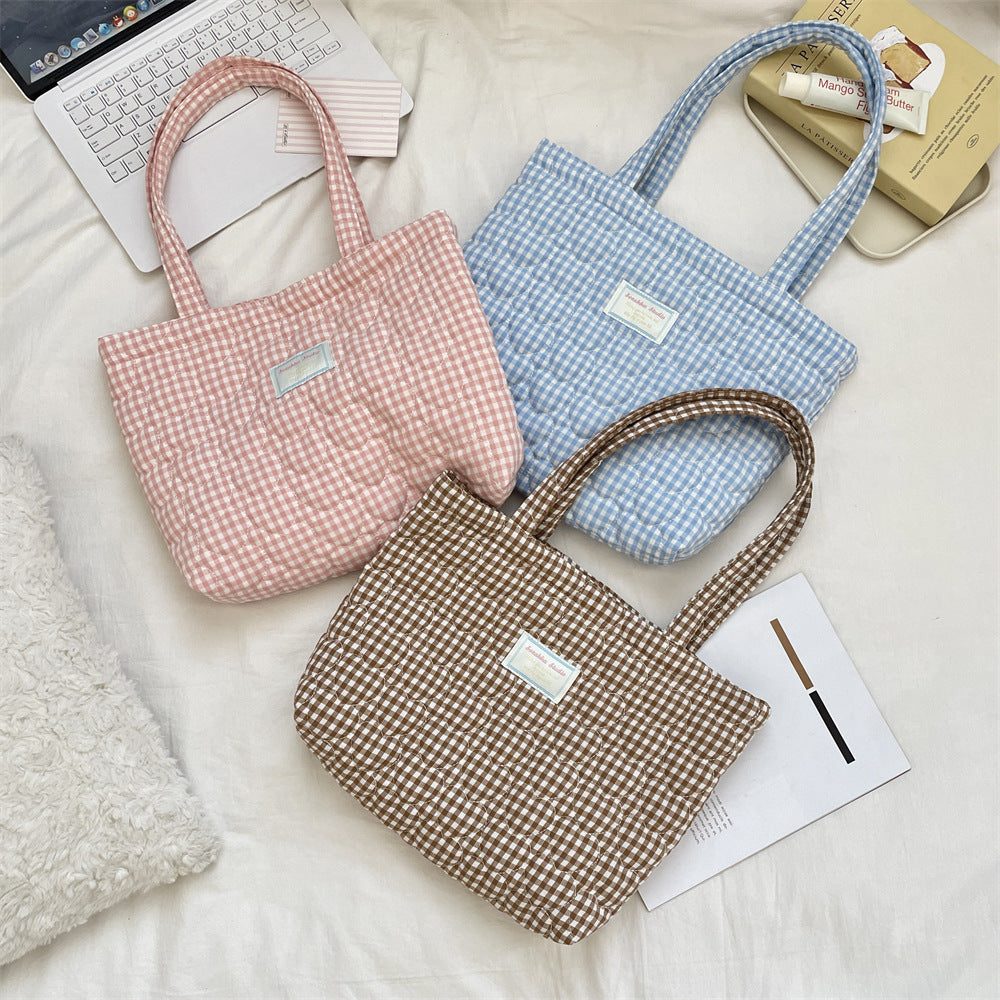 総柄キルティングバッグ