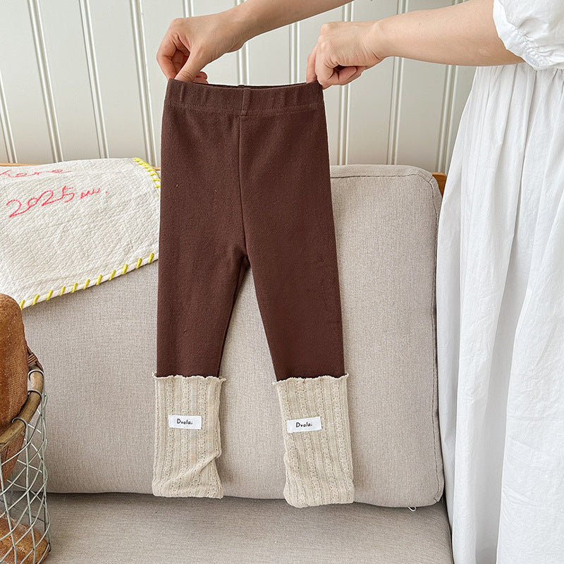 【90-150】レッグウォーマー風レギンス