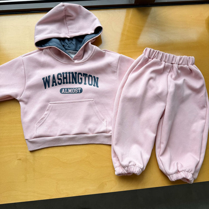 【80-150】WASHINGTONバイカラーフーディーセットアップ