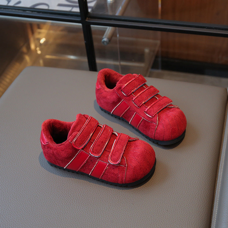 【14.5-20.5】ラインデザインベルクロスニーカー