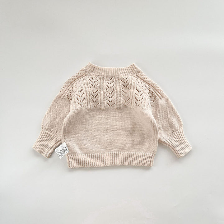 【73-100】かぎ編みポンポンセーター