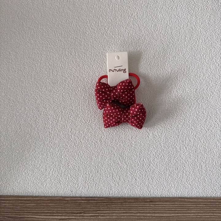 リボンモチーフヘアゴム