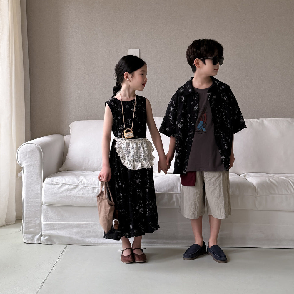 【90-150】カジュアルハーフパンツ