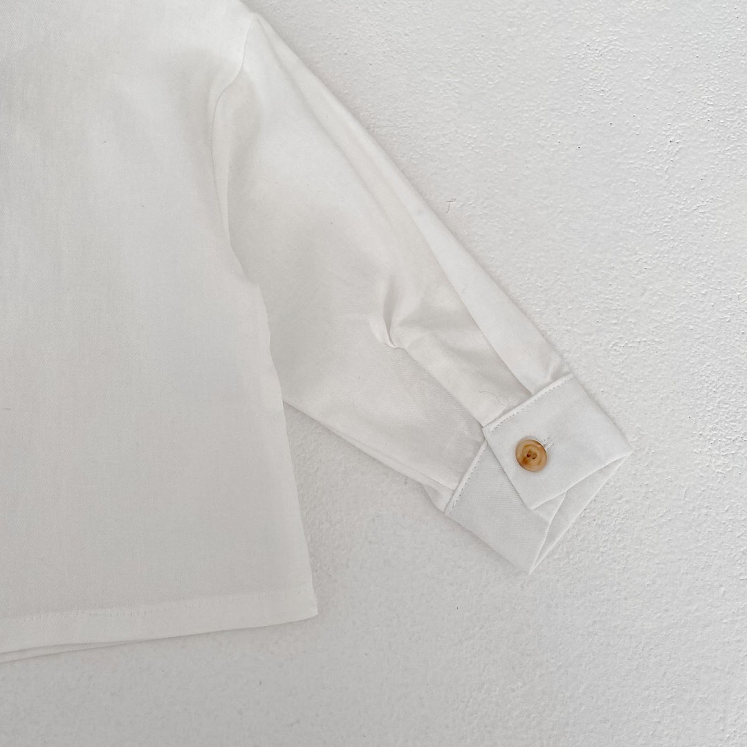 【73-110】シンプル長袖シャツ
