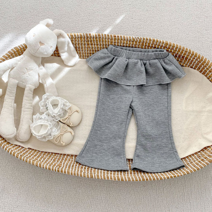 【73-120】ウエストフリルフレアパンツ