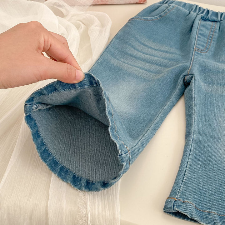 【73-120】フレアデニムパンツ