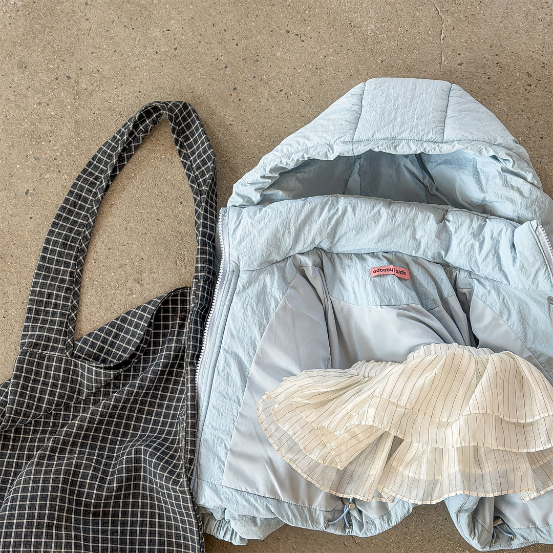 【80-130】フード付き中綿ジャケット