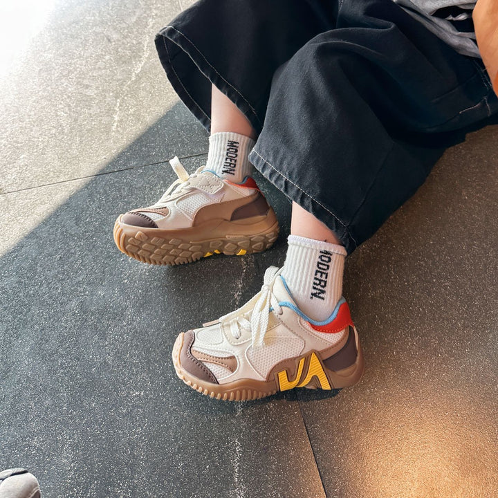 【16.0-22.0】クールデザインメッシュスニーカー