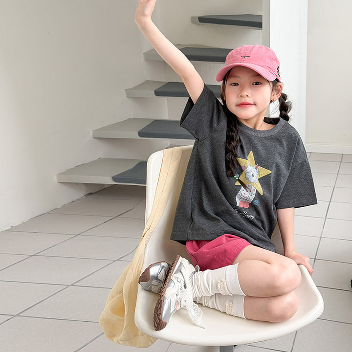 【100-150】アニマルデザインTシャツ