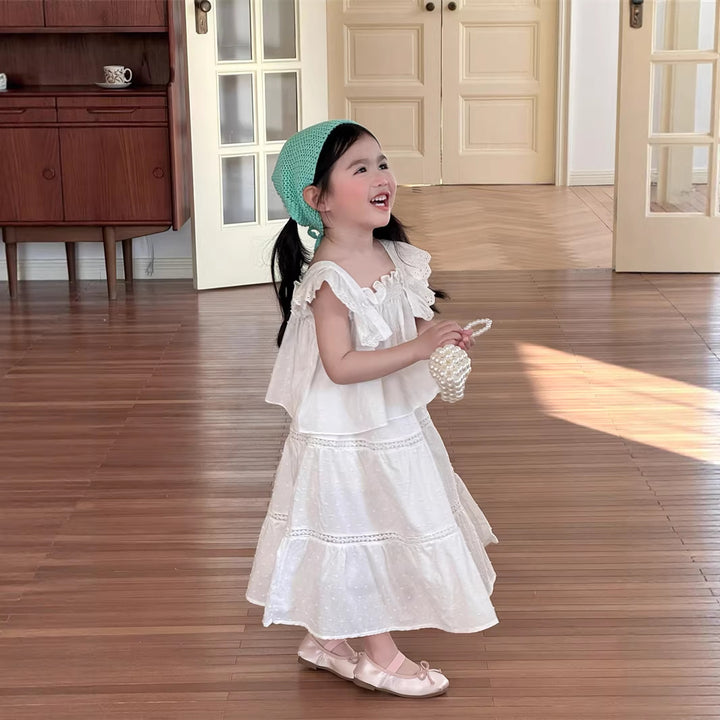 【90-140】スノードットフリルセットアップ