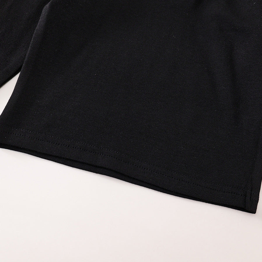 【90-140】首元レースロングTシャツ