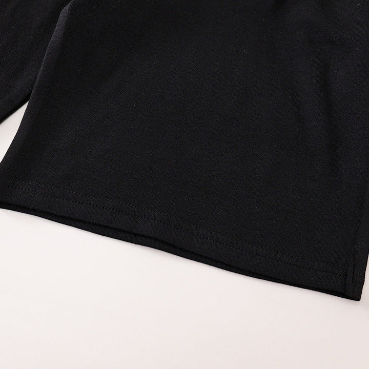 【90-140】首元レースロングTシャツ