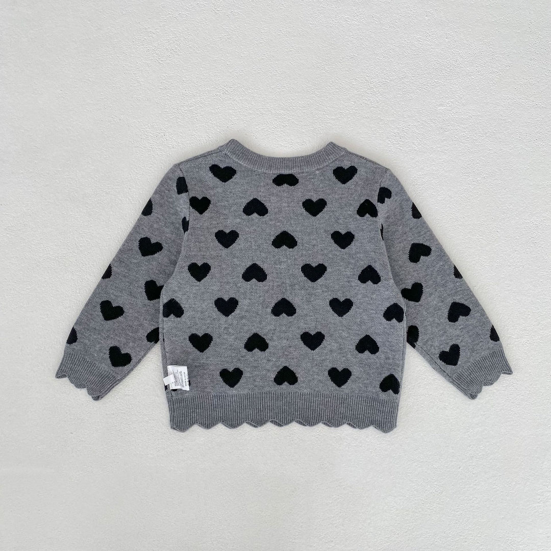 【73-130】スカラップデザインハート柄セットアップ