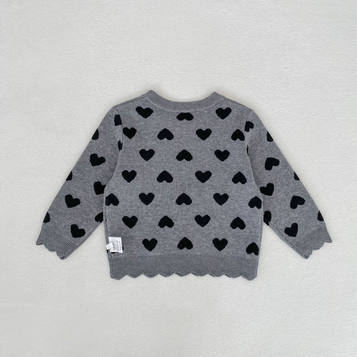 【73-130】スカラップデザインハート柄セットアップ